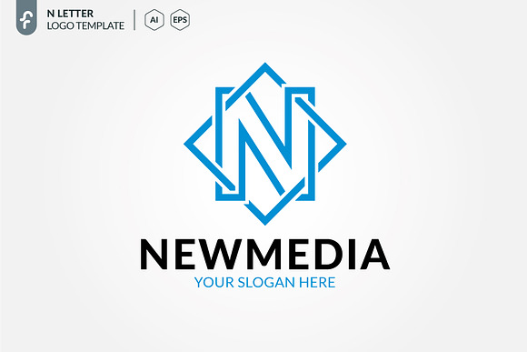 New Media Logo in Logo Templates - product preview 2