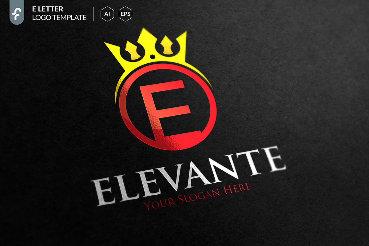 E Letter Logo in Logo Templates - product preview 8