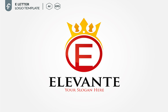 E Letter Logo in Logo Templates - product preview 2