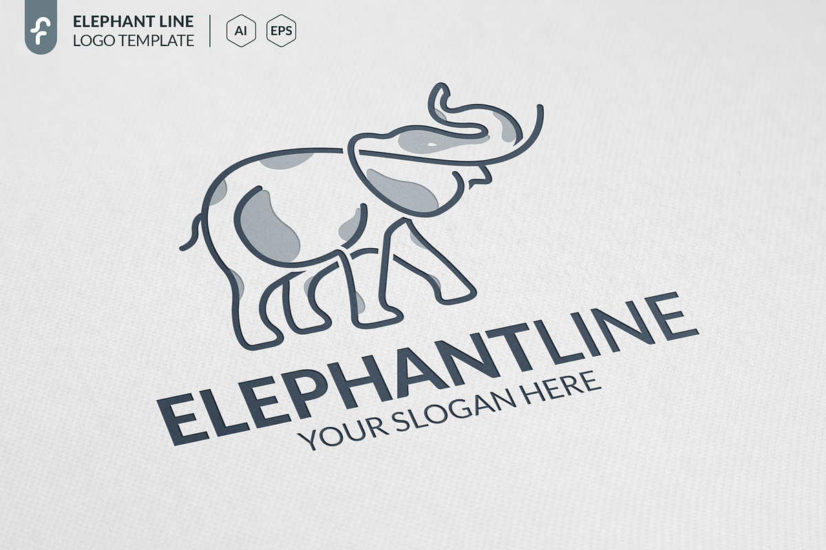 Elephant Line Logo in Logo Templates - product preview 8
