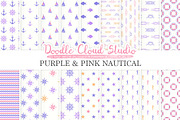 Purple and Pink Nautical