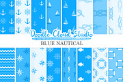 Blue Nautical digital paper