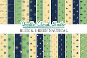 Blue and Green Nautical 