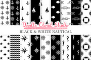 Black and White Nautical 
