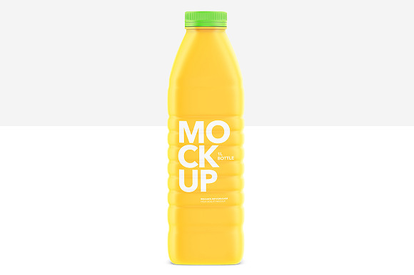 Matte Bottle Mockup - Milk or Juice in Product Mockups - product preview 1