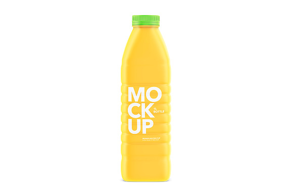 Matte Bottle Mockup - Milk or Juice in Product Mockups - product preview 4