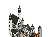 Illustration of Neuschwanstein