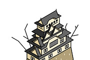 Illustration of Himeji castle