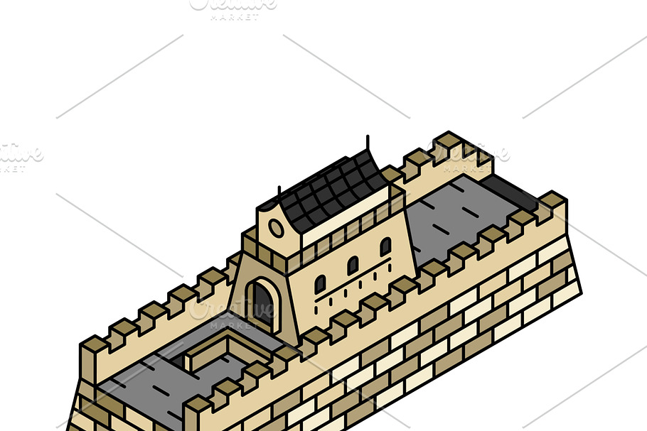 Illustration of The great wall in Illustrations - product preview 8