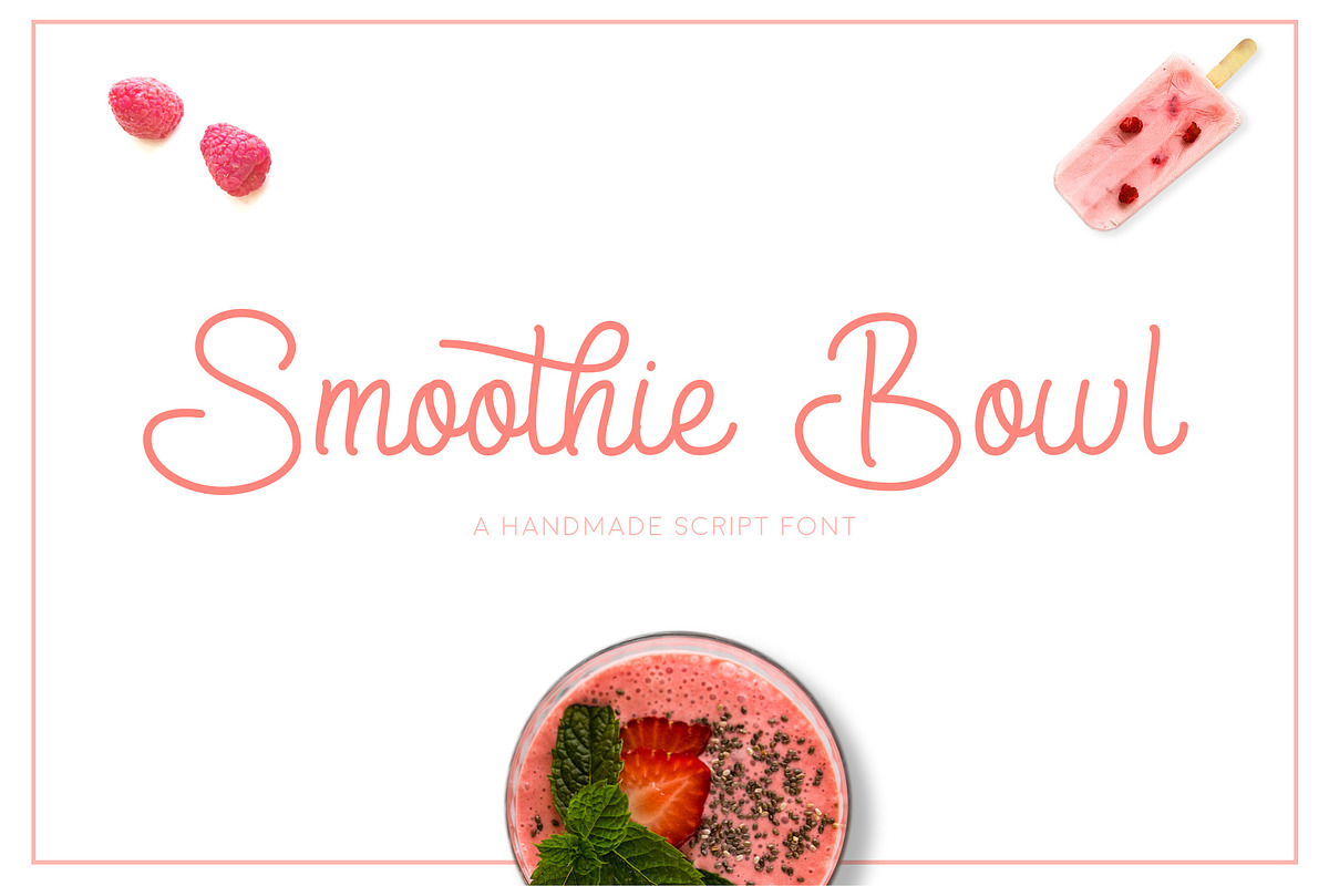 Smoothie Bowl Script Font in Script Fonts - product preview 8