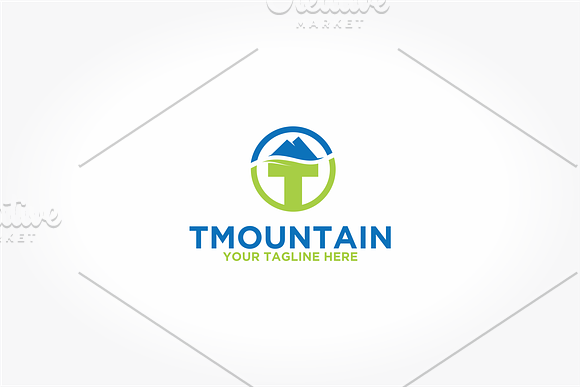 Mountain | T Logo | Letter in Logo Templates - product preview 1
