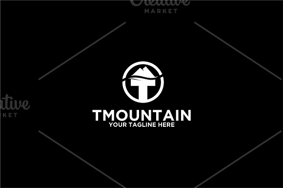 Mountain | T Logo | Letter in Logo Templates - product preview 2