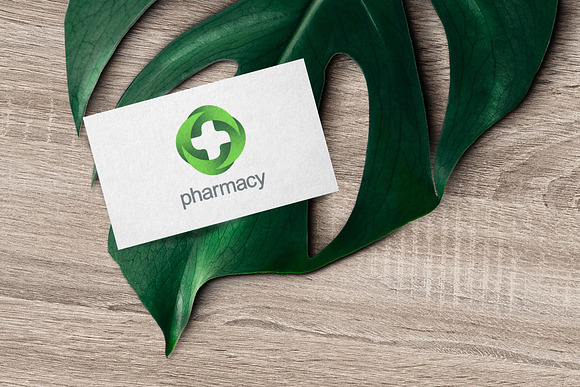 Green Pharmacy Logo Set in Logo Templates - product preview 4