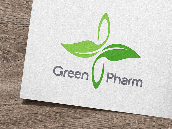 Green Pharmacy Logo Set in Logo Templates - product preview 5