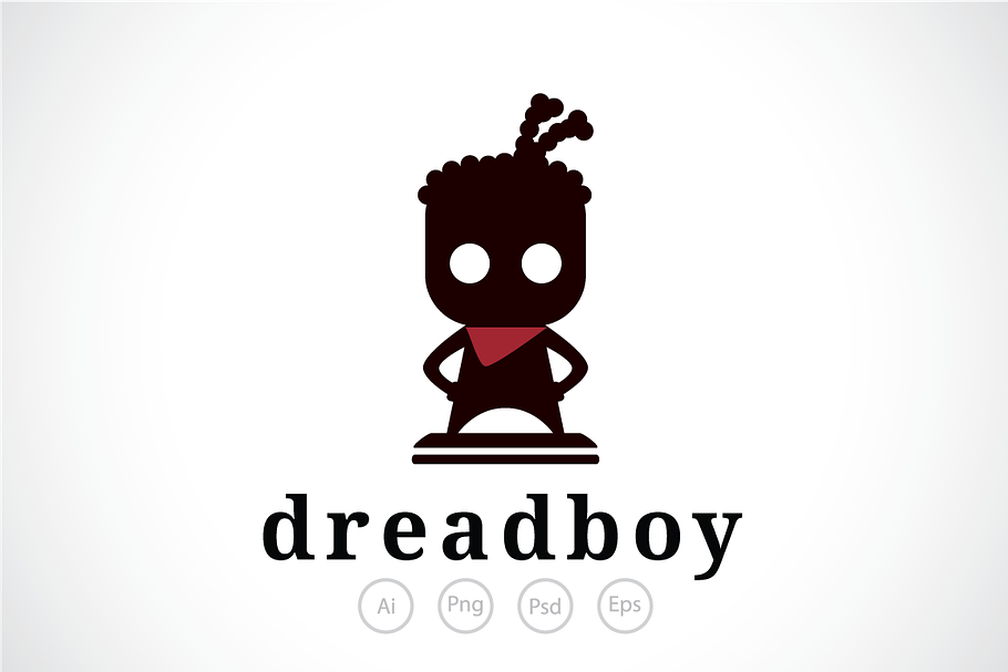 Dreadlocks Boy Logo Template in Logo Templates - product preview 8