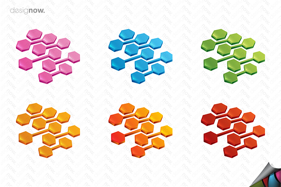 Hexagon Links Logo in Logo Templates - product preview 3