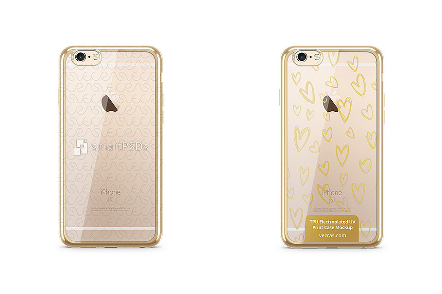 Apple iPhone 6-6s TPU Electroplated  in Product Mockups - product preview 8