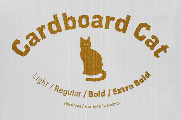 Cardboard Cat in Sans-Serif Fonts - product preview 6