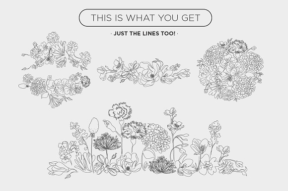 Floral Vectors in Illustrations - product preview 2