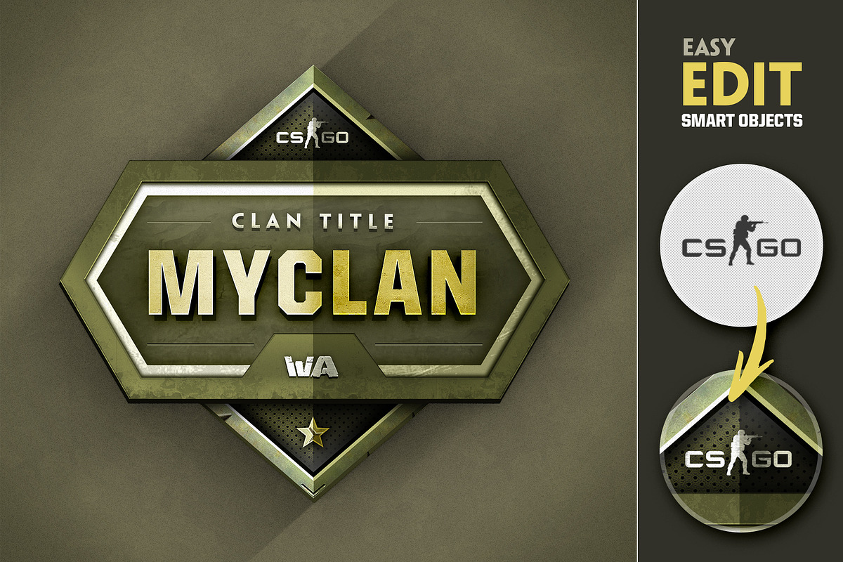 Clan Gaming Logo II in Logo Templates - product preview 8