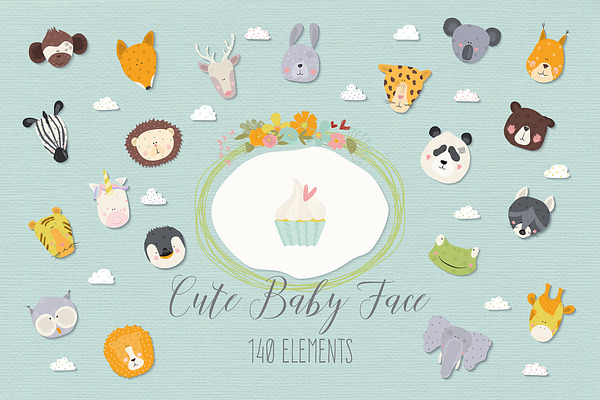 Cute Baby Faces Collection