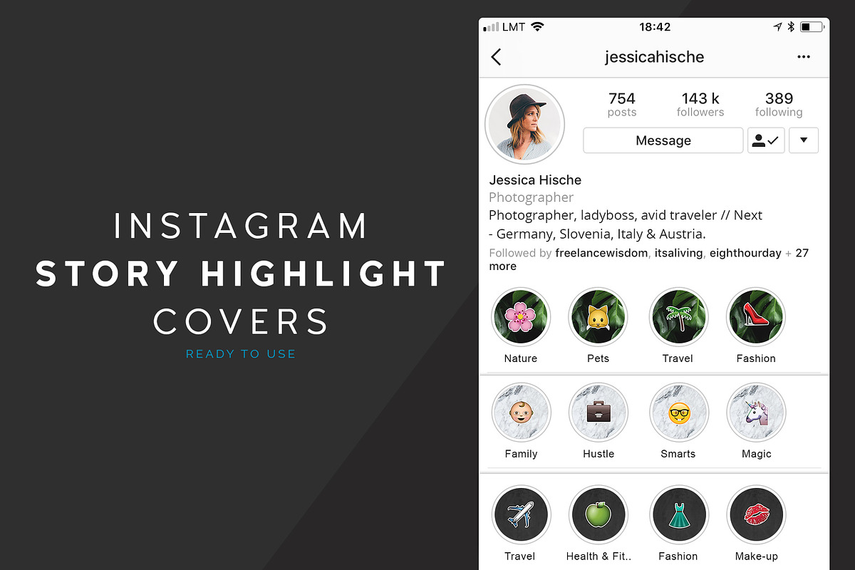 Instagram Highlight Covers - Stories in Instagram Templates - product preview 8