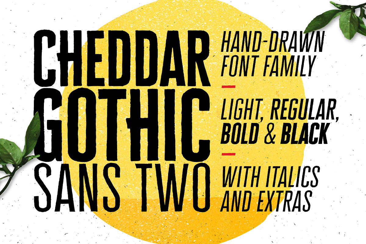 Cheddar Gothic Sans Two Fonts in Gothic Fonts - product preview 8