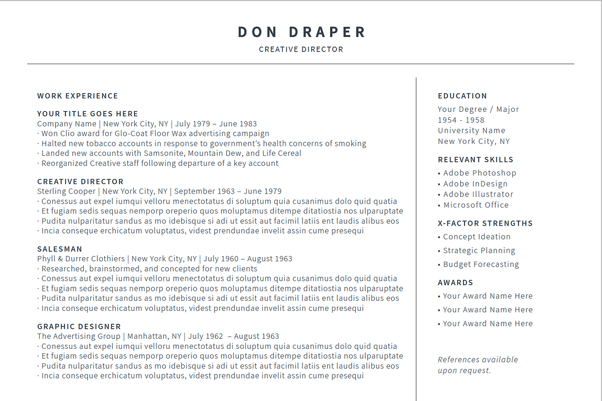 Simple Clean Resume/Cover Letter in Letter Templates - product preview 8
