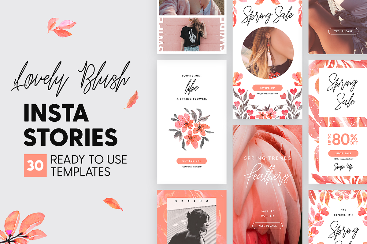 Instagram Stories - Lovely Blush Ed. in Instagram Templates - product preview 8