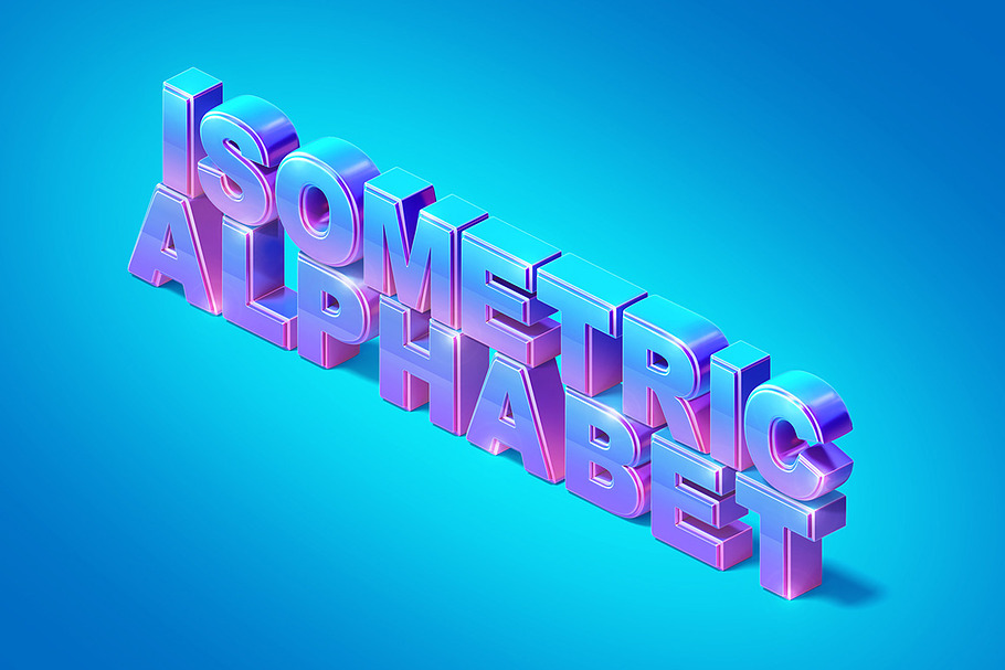 Isometric 3D Text in Illustrations - product preview 8