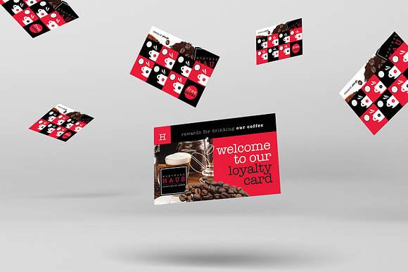 Cafe Loyalty Card Template in Business Card Templates - product preview 2