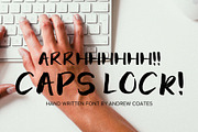 ARC CAPS LOCK - Handwritten Font