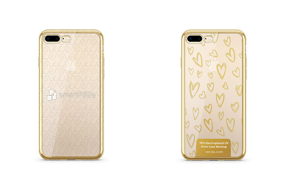 Apple iPhone 7 PlusTPU Electroplated in Product Mockups - product preview 2