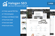 One Page SEO PSD Website Template