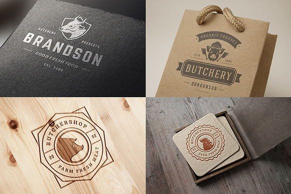 18 Meat Food Logos and Badges in Logo Templates - product preview 7