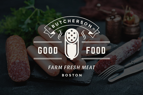 18 Meat Food Logos and Badges in Logo Templates - product preview 10