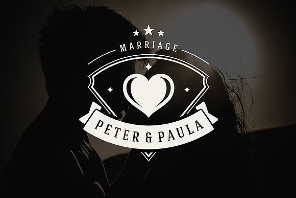 18 Wedding Logos and Badges in Logo Templates - product preview 12
