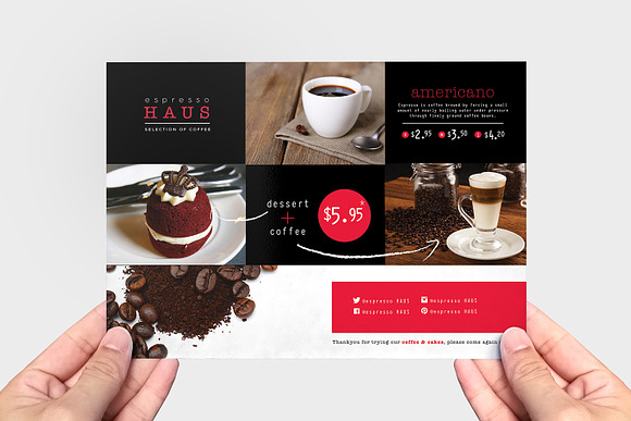 Café Menu Template Pack in Brochure Templates - product preview 8