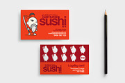 Sushi Restaurant Loyalty Card 