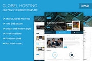 One Page Hosting PSD Web Template