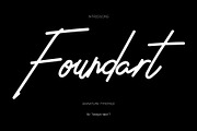 Foundart signature typeface