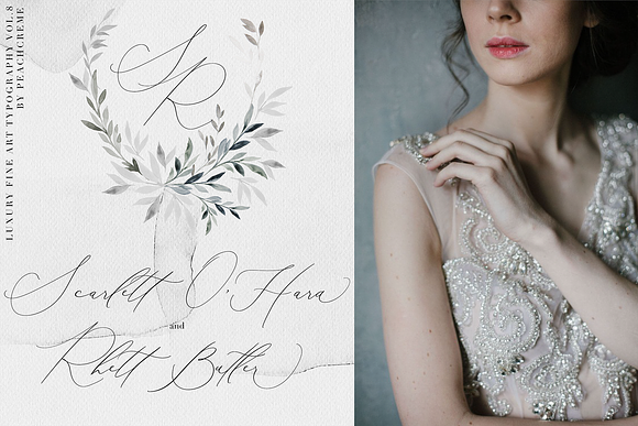 Beloved Gray -Fine Art Font in Wedding Fonts - product preview 8