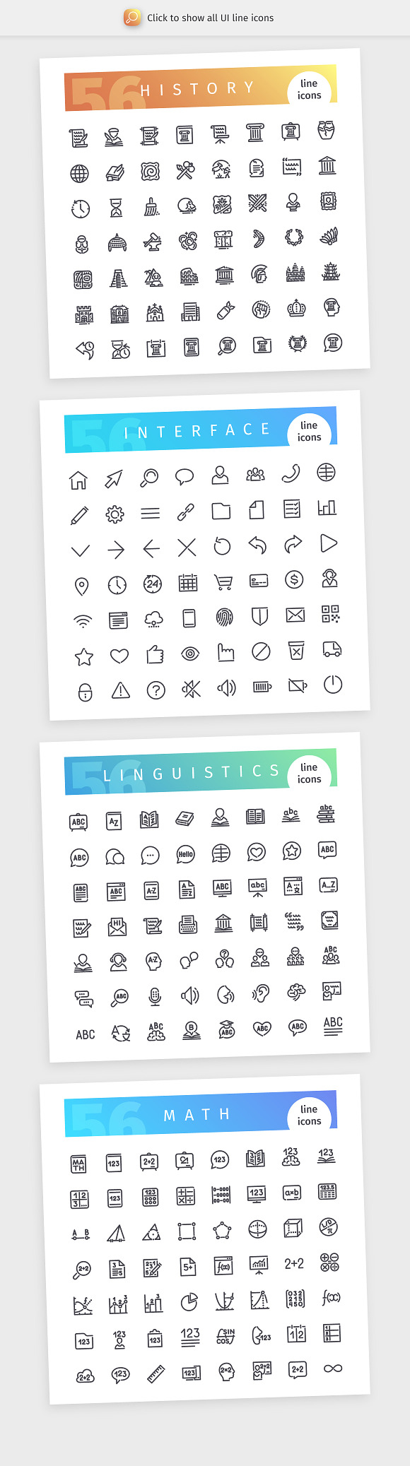 Science 700+ Line Icons Bundle in Science Icons - product preview 2