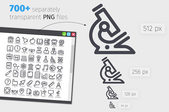 Science 700+ Line Icons Bundle in Science Icons - product preview 4