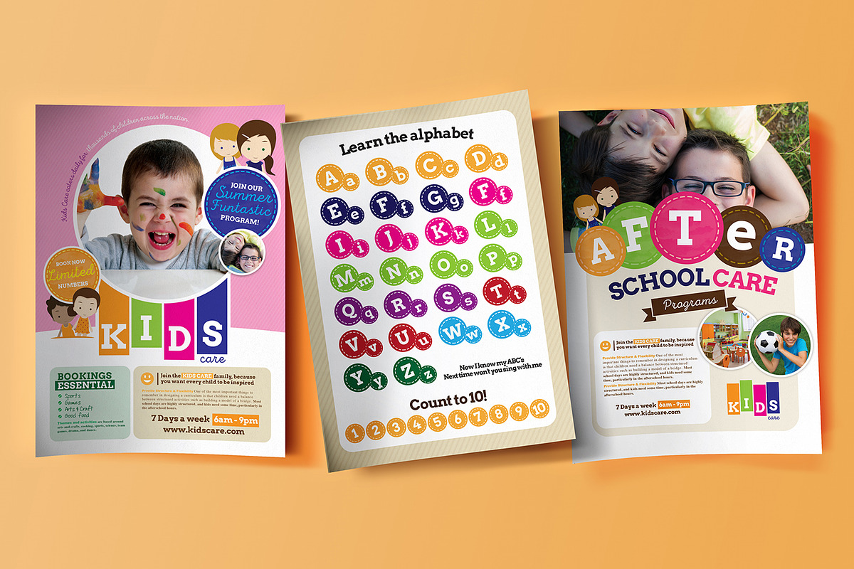 After School Care Poster Template in Stationery Templates - product preview 8