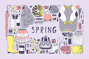 Spring objects + 5 patterns + 9 sets