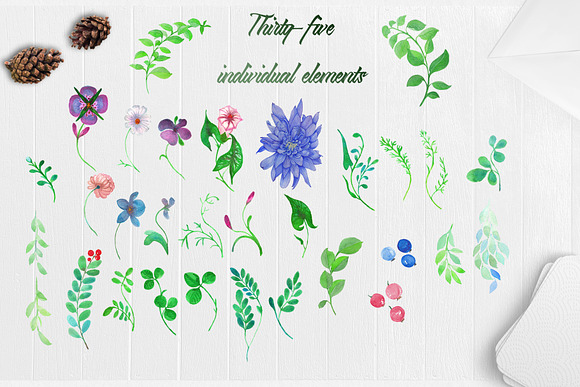 Flower Clipart | Floral Patterns PNG in Illustrations - product preview 10
