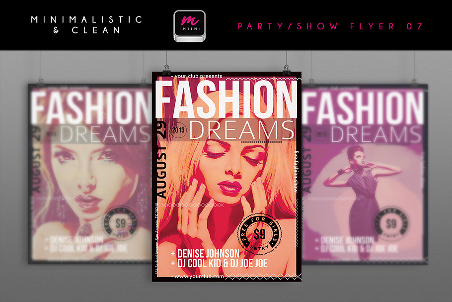 Minimalistic Party/Show Flyer 07 in Flyer Templates - product preview 8