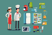 Flat Vector Cooking & Kitchen Items