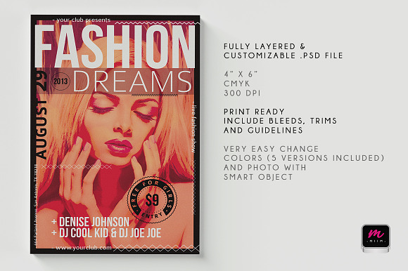 Minimalistic Party/Show Flyer 07 in Flyer Templates - product preview 3